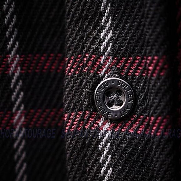 Sullen Art Collective Gridlock SCM6054 Long Sleeve Button Up Flannel Men`s Shirt - Picture 6 of 7